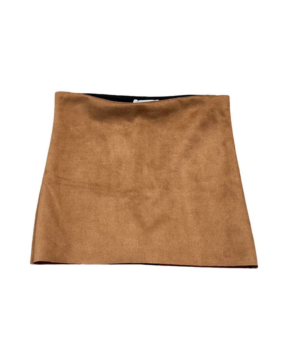 NEW CHERYL CREATIONS girls faux suede mini skirt in camel